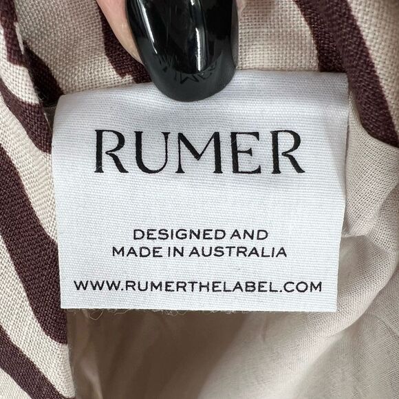 Free People RUMER Cyrus Blazer Linen Dress Zebra XS NWT - Picture 12 of 15